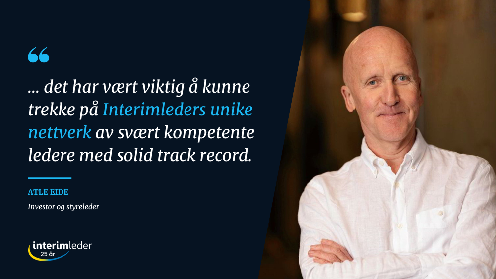 Atle Eide gratulerer Interimleder med 25 årsjubileet