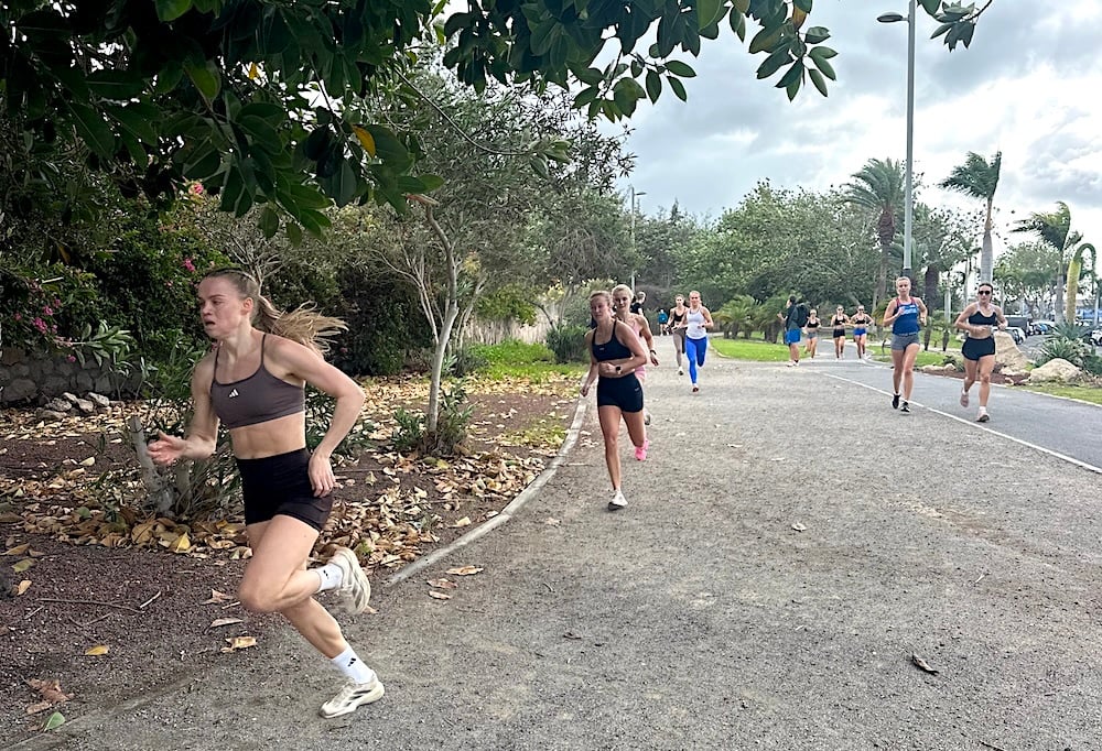 Trening på Tenerife Vegard og Andrea Rooth